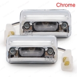 ไฟส่องป้าย ไฟส่องป้ายทะเบียนรถยนต์ เล็ก 2 ชิ้น สีโครเมี่ยม,ใส Toyota Corolla KE70 E70 KE75 TE70 TE71 TE72 ปี 1979-1987